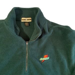 Gatorade Logo Pullover Fleece Green Mens size XL